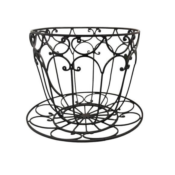 Decorative Metal Wire Teacup Shape Plant Holder For Indoor & Outdoor Use - Picture 4 of 7